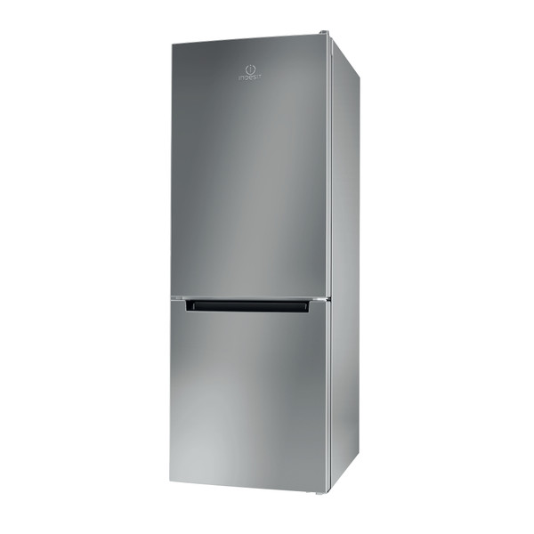 „Indesit“ Šaldytuvo / šaldiklio kombinacija Laisvai pastatoma LI6 S2E S Sidabrinė 2 doors Perspective