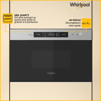 Whirlpool Mikrovlnná trouba Vestavné MBNA920X Nerez Elektronické 22 Mikrovlny + Gril 750 Lifestyle detail