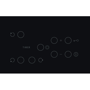 Indesit Печка RI 360 C Черен Radiant vitroceramic Control panel