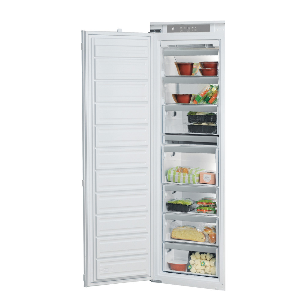 Whirlpool Congelador Encastre AFB 18402 Blanco Perspective open