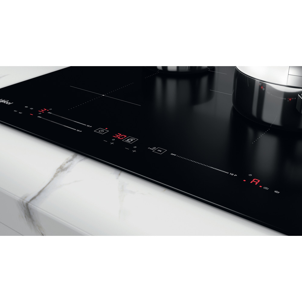 Whirlpool Table de cuisson WS S8460 NE Noir Induction vitroceramic Lifestyle control panel