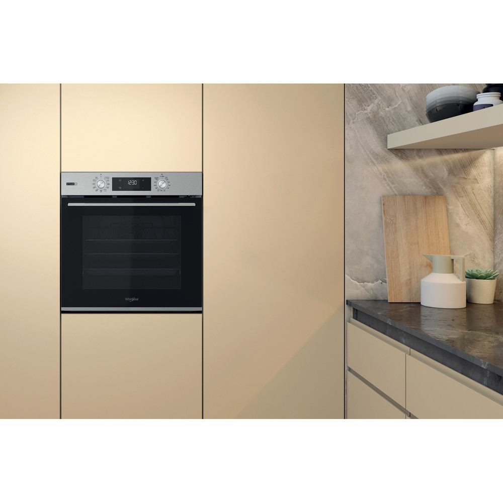 Whirlpool Trouby Vestavné OMSK58RU1SX Elektrická A+ Lifestyle frontal