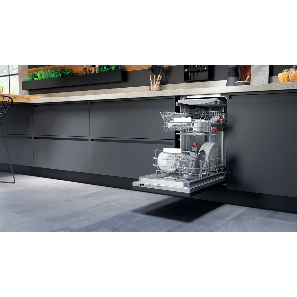 Hotpoint_Ariston Съдомиялна машина За вграждане HSIO 3O23 WFE За пълно вграждане E Lifestyle perspective open