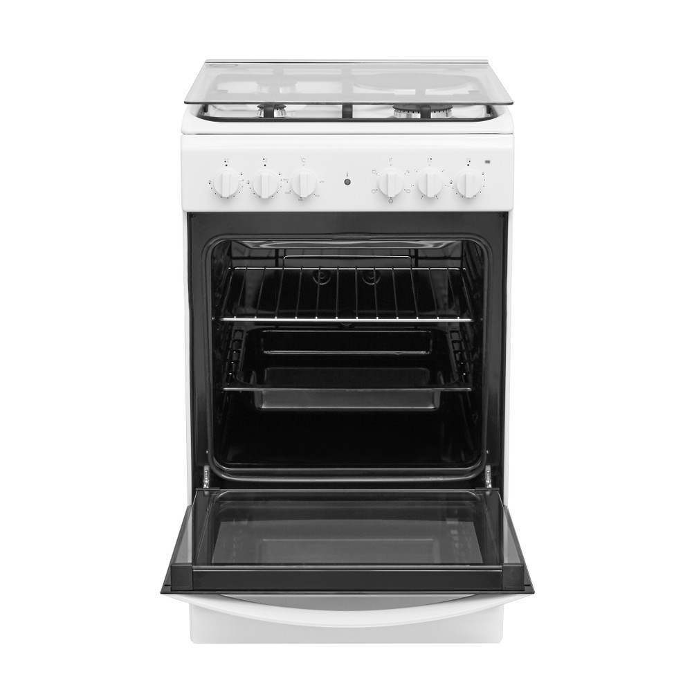 Indesit Štednjak IS5M4KCW/E Bijela Miješana Frontal open