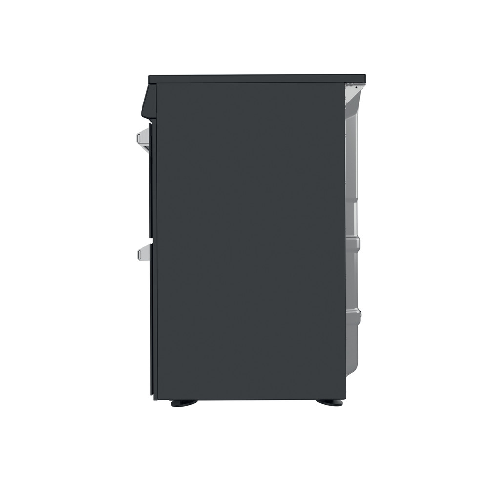 Hotpoint Double Cooker HDT67I9HM2C/UK Black A Back / Lateral