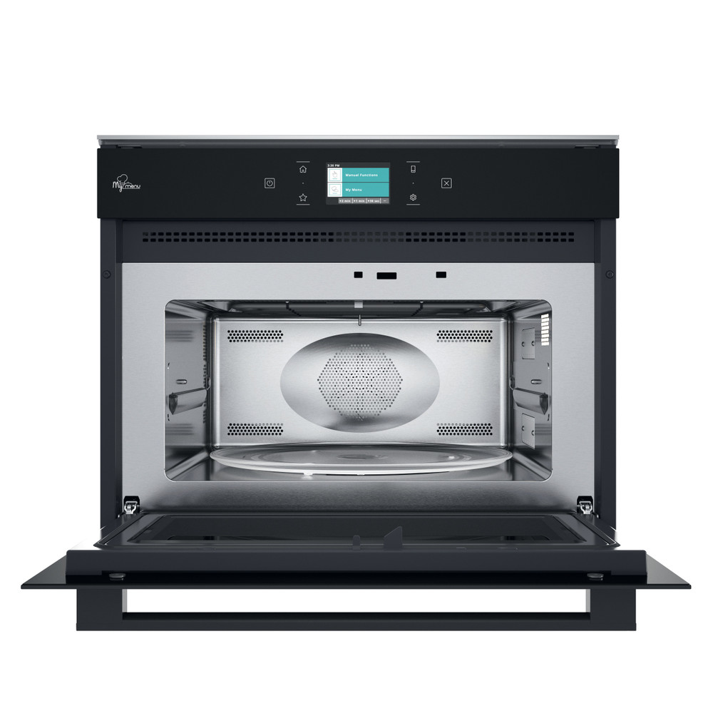 Bauknecht Mikrobølgeovn Indbygget EMPK9 P645 BM Black Steel Elektronisk 40 MW-Combi 900 Frontal open