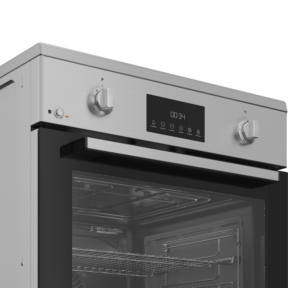 Indesit Cucina con forno a doppia cavità I6I8LCSX Inox Elettrico Control panel