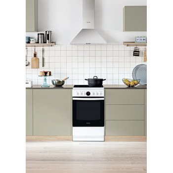 Indesit Exaustor Encastre IHPC 6.5 LM X Inox Wall-mounted Mecânico Lifestyle frontal
