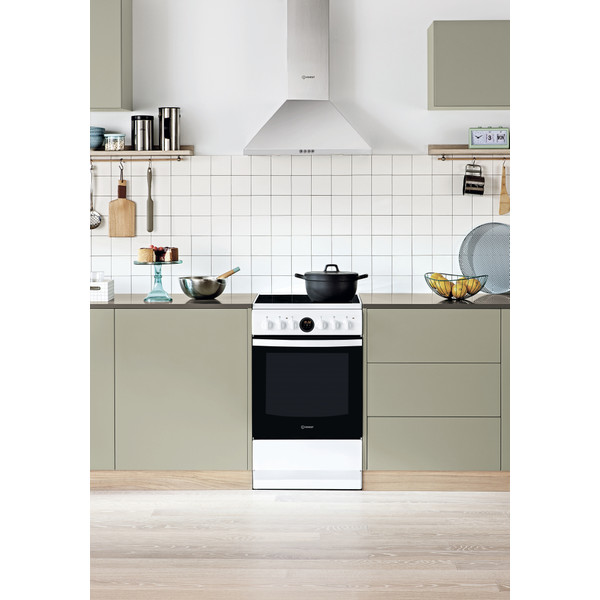 Indesit Štednjak IS5V5CCW/E Bijela Electrical Lifestyle frontal