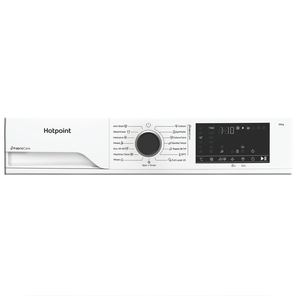 Hotpoint Перална машина Свободностоящ HB 103 CARE EE Бял Предно зареждане A Program