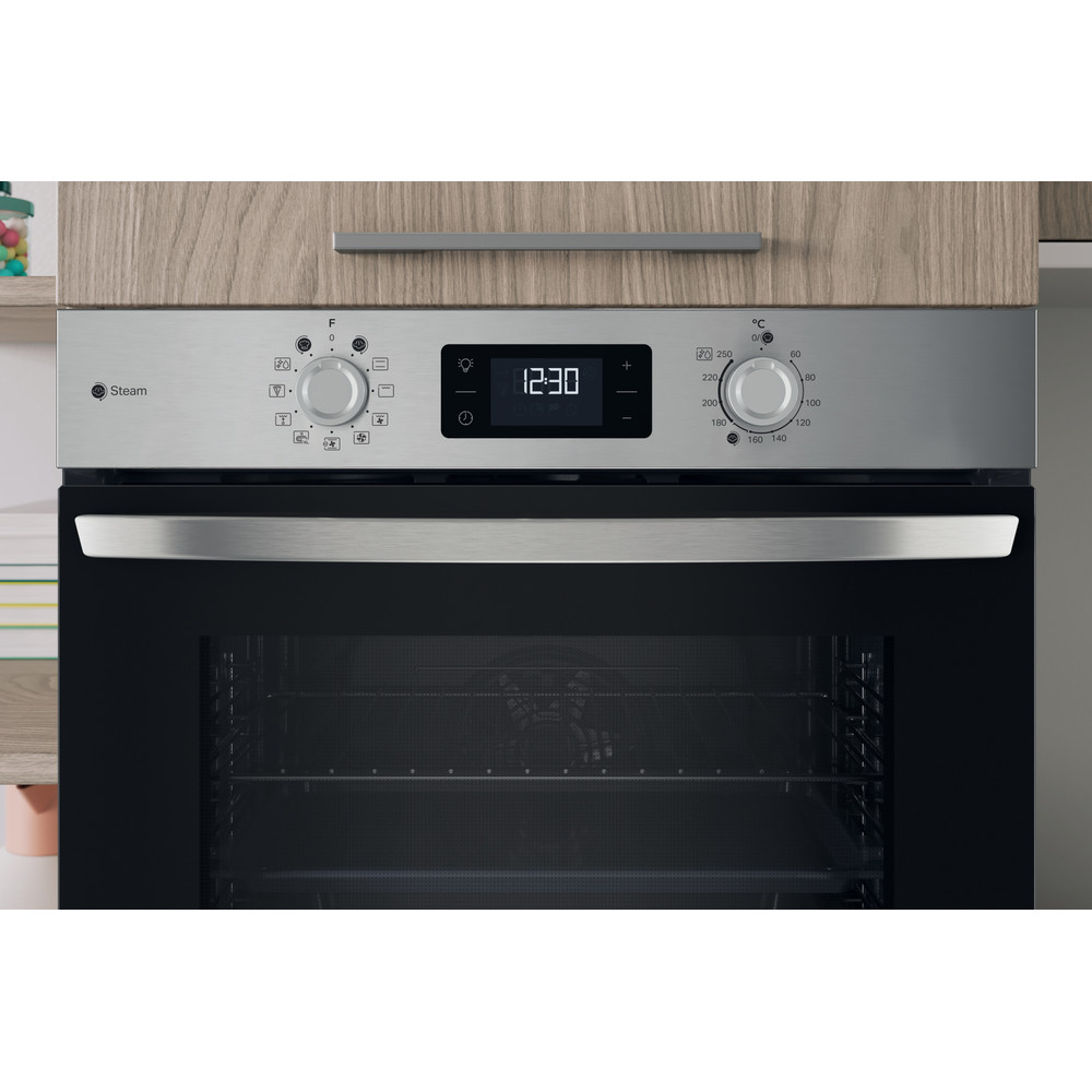 Indesit Φούρνος Εντοιχιζόμενο IO 258HS X Ηλεκτρική A+ Lifestyle control panel