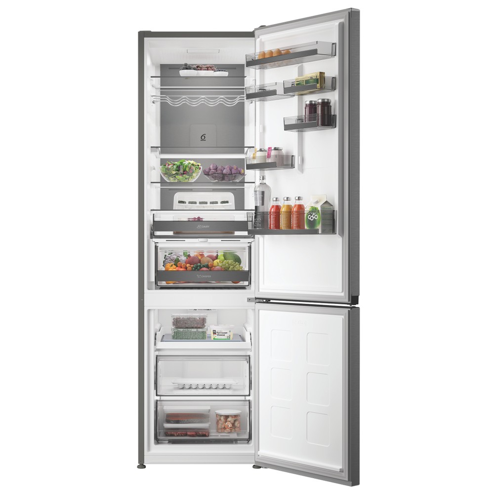 Whirlpool Combinado Livre Instalação WHK 22414 XBR8EA ARC 764 Manhattan Gray 2 doors Lifestyle frontal open