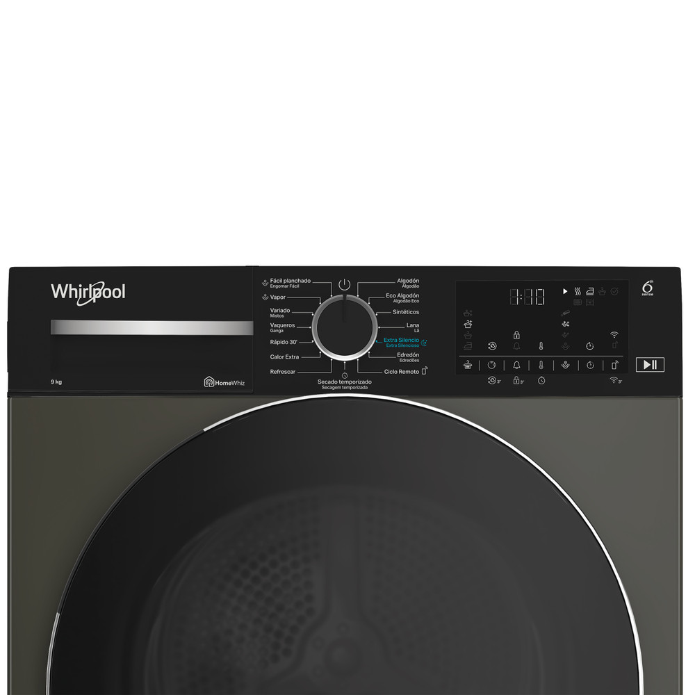 Whirlpool Secador C WD 95M GBR SPT Manhattan Grey Control panel