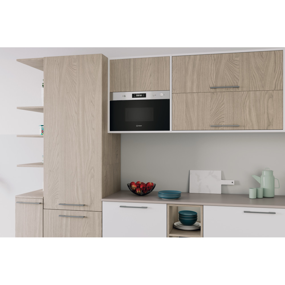 Indesit Φούρνος μικροκυμάτων Εντοιχιζόμενο IM K11 X Ανοξείδωτο ατσάλι Ηλεκτρονική 22 Μόνο MW 750 Lifestyle perspective