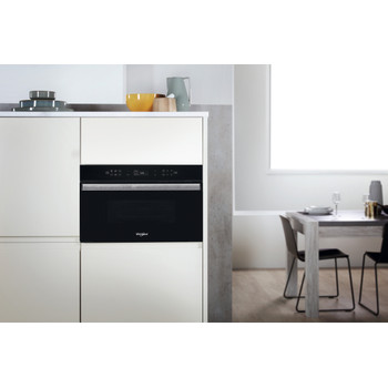 Whirlpool Mikrohullámú sütő Beépíthető W6 MD440 NB Fekete Elektromos 31 Mikrohullám+Grill funkció 1000 Lifestyle frontal