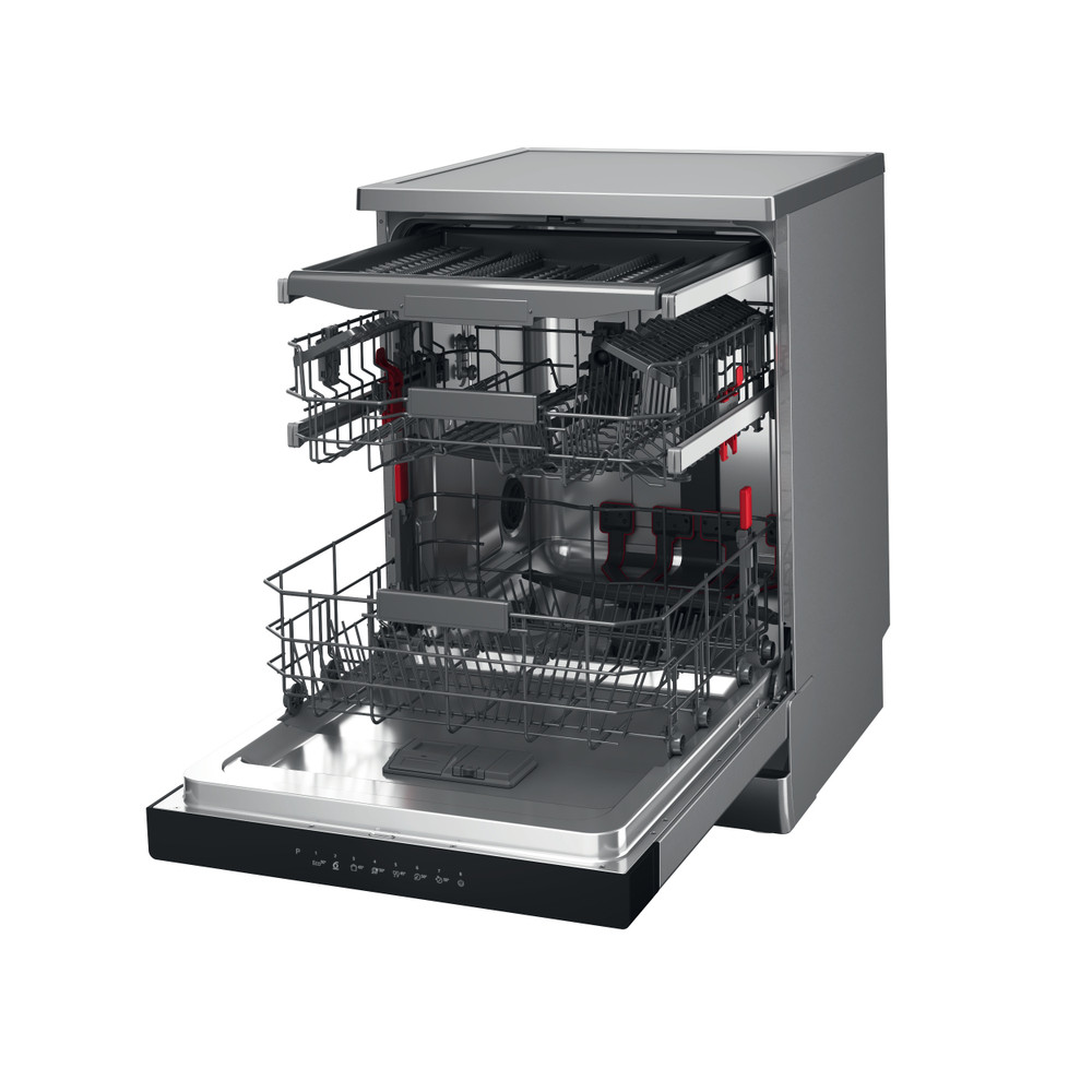 Whirlpool Myčka nádobí Volně stojící WFC 3C26 PF X Volně stojící E Perspective open