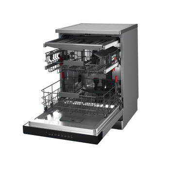 Whirlpool Umývačka riadu Voľne stojace WFC 3C26 PF X Voľne stojace E Perspective open