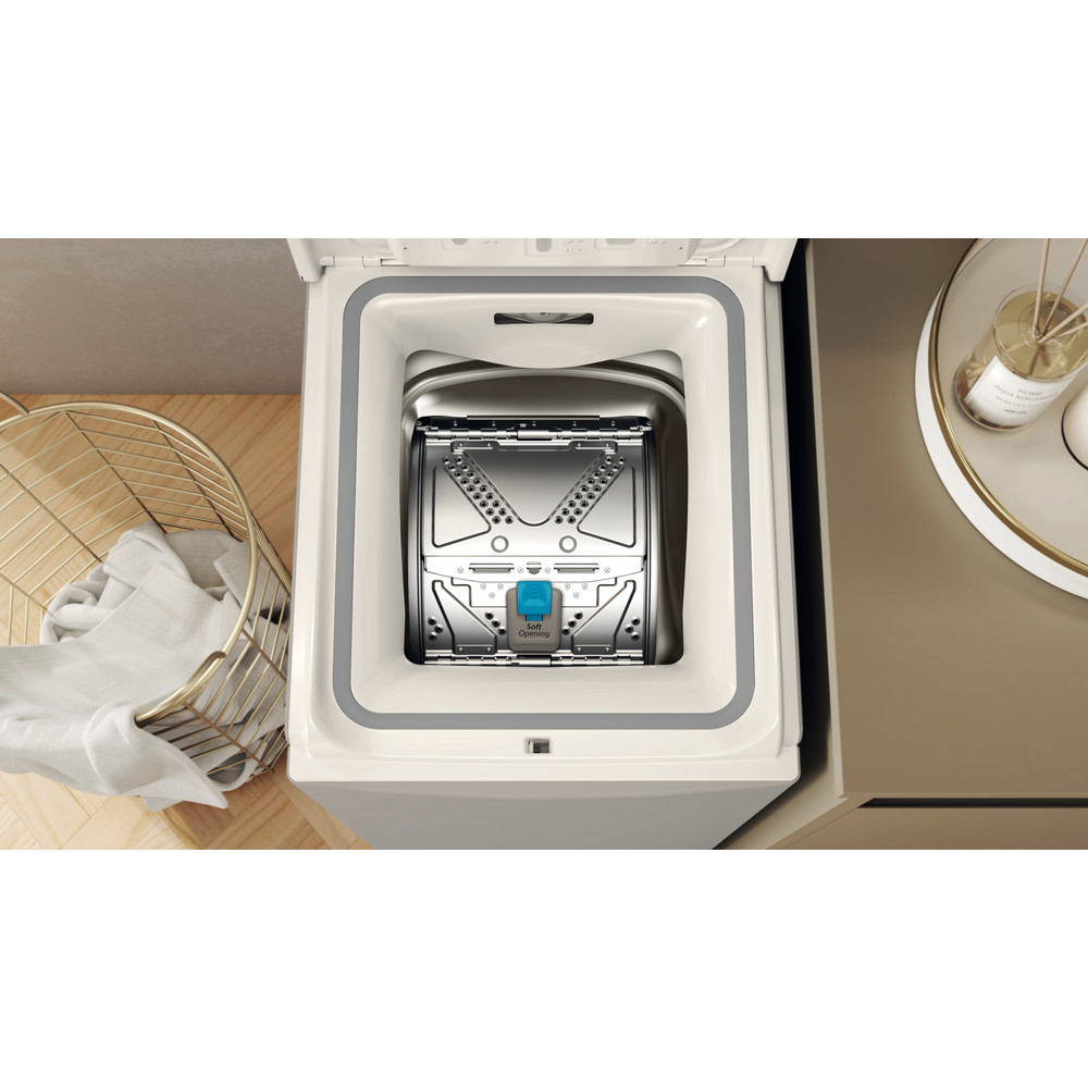 Whirlpool Práčka Voľne stojace TDLRS 7252BS EU Srtrieborná Zhora plnená B Drum