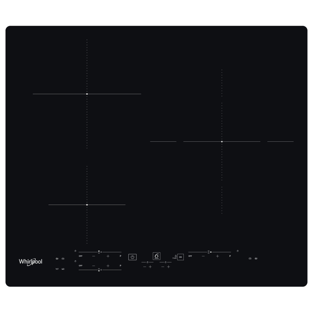 Whirlpool Encimera WS B4760 NE Negro Induction vitroceramic Frontal