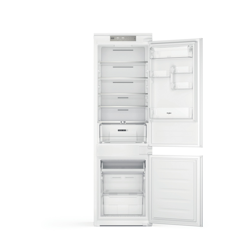 Whirlpool Réfrigérateur combiné Encastrable WHC18 T514 Blanc 2 portes Frontal