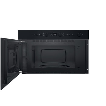 Indesit Micro-ondas Encastre IM K12 B Preto Eletrónico 22 MO + Função Grill 750 Frontal open