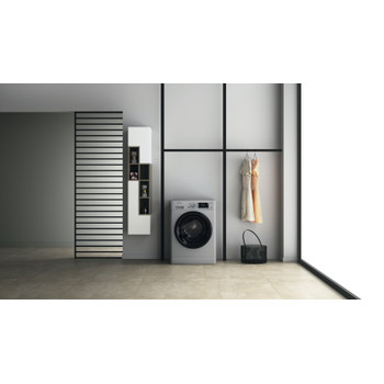 Whirlpool Lavadora secadora Libre instalación FFWDD 1174269 SBV SPT Plata Cargador frontal Lifestyle frontal