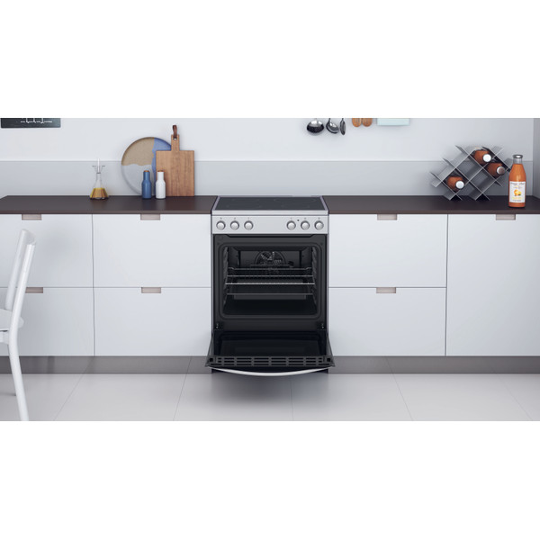 Indesit Κουζίνα IS67V5KCX/E Inox Electrical Lifestyle frontal open