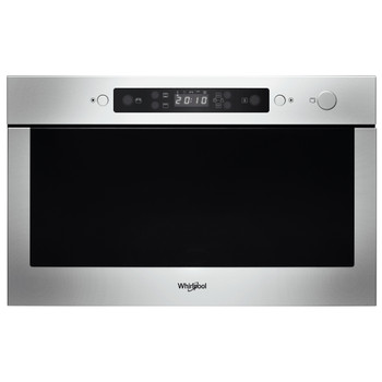 Whirlpool Four à micro-ondes Encastrable AMW 439/IX Stainless Steel Électronique 22 Micro-ondes + gril 750 Frontal