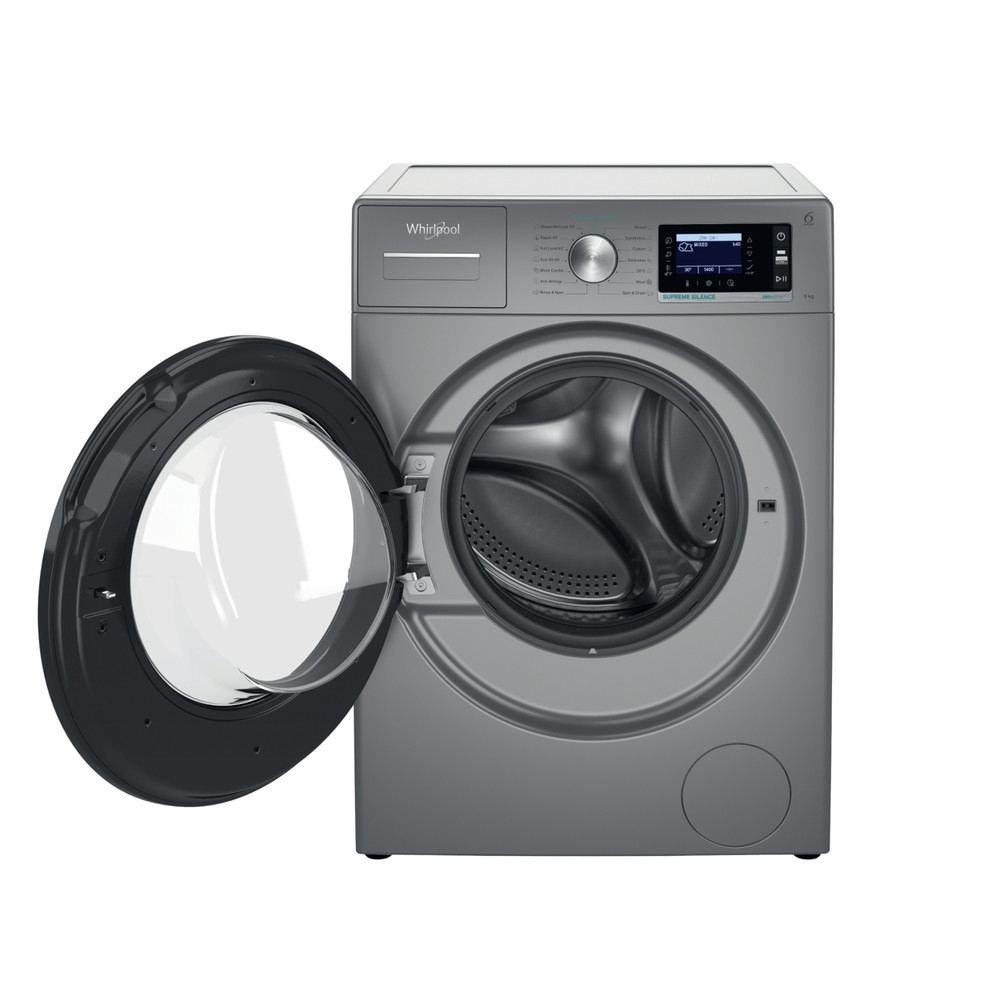 Whirlpool Maşină de spălat rufe Independent W6 98S SILENCE EE Silver Încărcare frontală A Frontal open