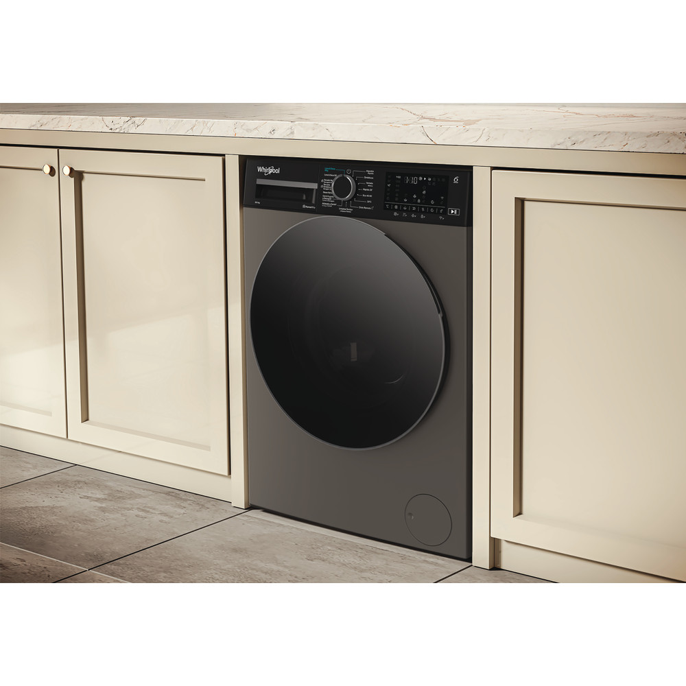 Whirlpool Lavadora secadora Libre instalación WAD 9636G SPT Manhattan Grey Cargador frontal Lifestyle perspective