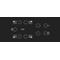 Whirlpool Hob AKT 8130 BA Black Radiant vitroceramic Frontal