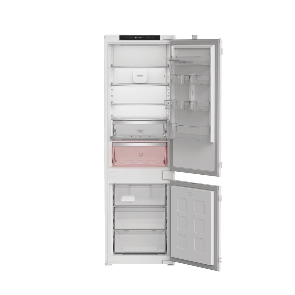 Hotpoint Комбиниран хладилник с фризер За вграждане HPK2 5292 B4E Zinc Metal 2 врати Frontal