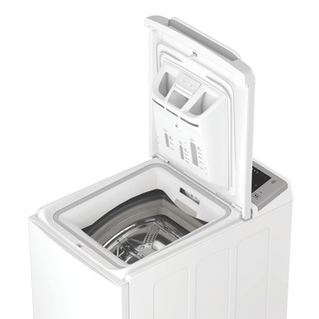 Whirlpool Пральна машина Соло TW721WSCVSWUA Білий Top loader A Perspective open