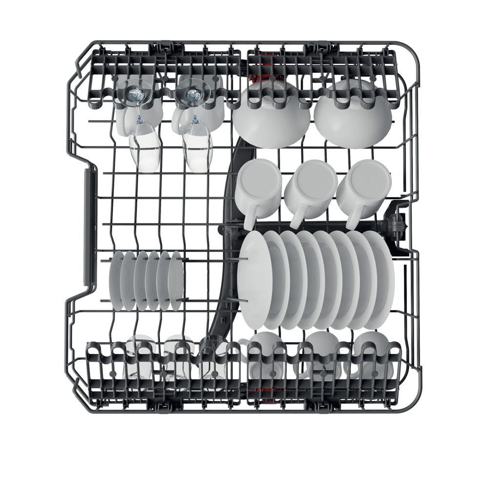 Whirlpool Dishwasher Freestanding WFC 3C33 PF X UK Freestanding D Rack