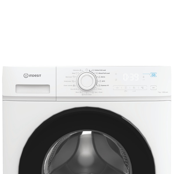 Indesit Πλυντήριο ρούχων Ελεύθερο IMA 762B MY TIME EE Λευκό Front loader A Control panel