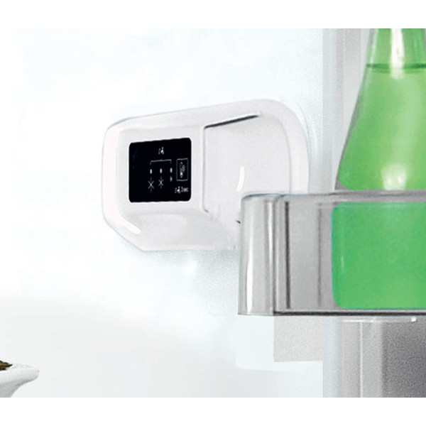 Indesit Hűtő/fagyasztó kombináció Szabadonálló LI8 S2E X Inox 2 doors Control panel