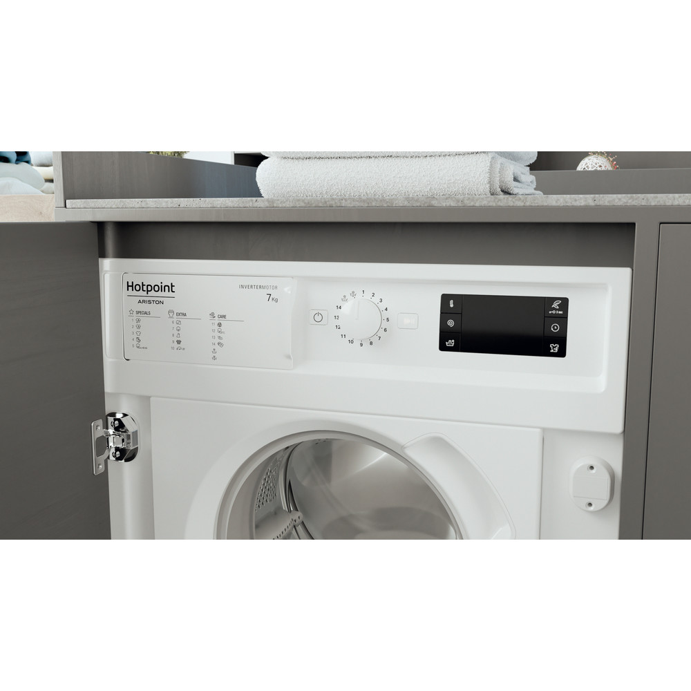 Hotpoint_Ariston Lavadora Incorporado BI WMHG 71483 EU N Blanco Cargador frontal D Lifestyle control panel