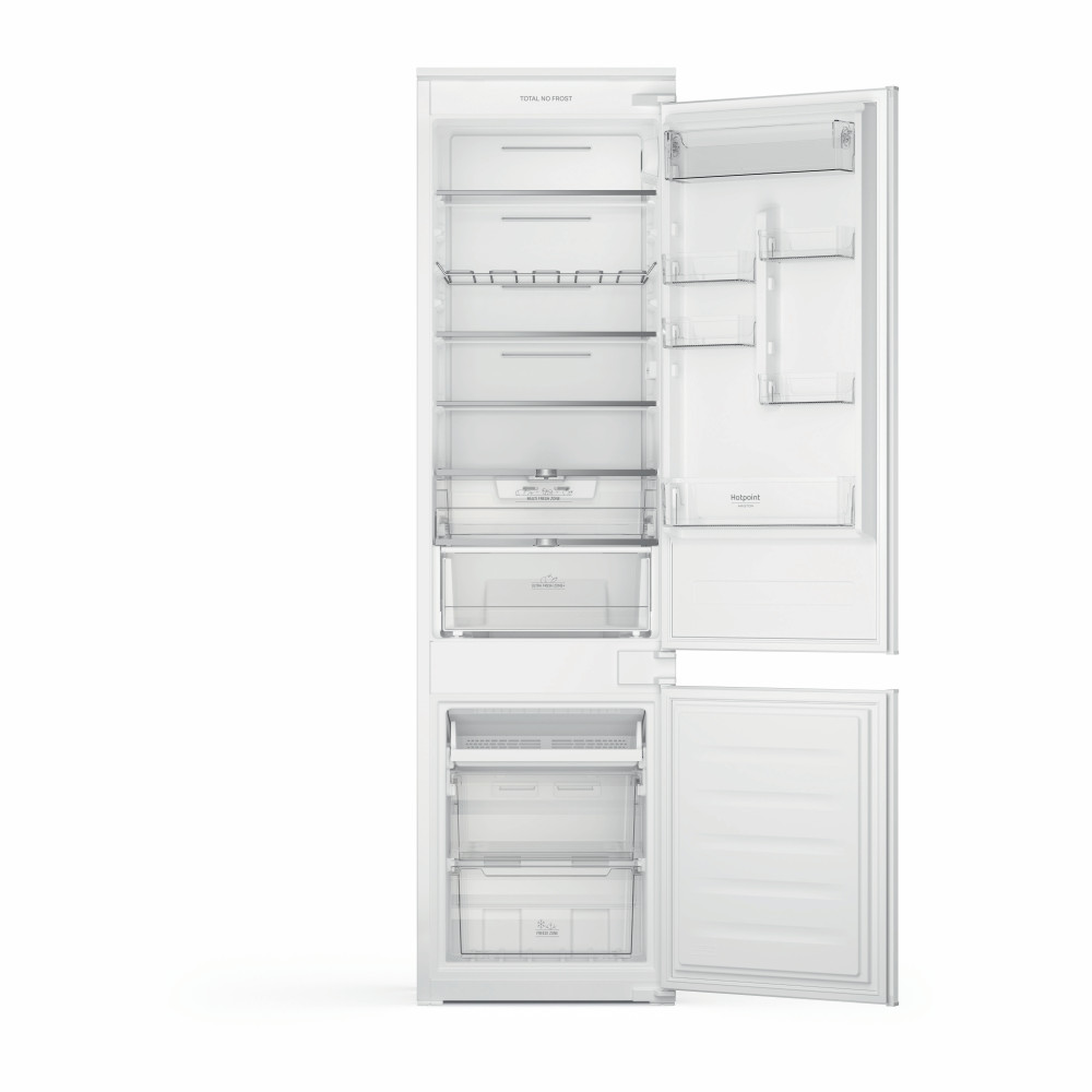 Hotpoint_Ariston Комбиниран хладилник с фризер За вграждане HAC20 T122 2 Бял 2 врати Frontal open