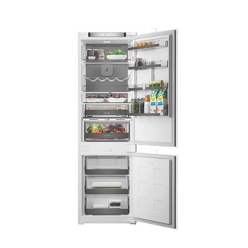 Whirlpool Réfrigérateur combiné Encastrable WHK2 5294 B6E1 Zinc Metal 2 portes Lifestyle frontal open