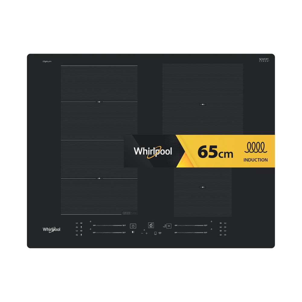 Whirlpool Főzőlap WF S2765 NE/IXL Fekete Induction vitroceramic Frontal