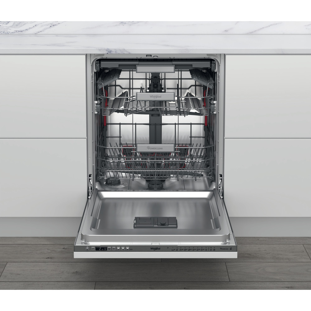Whirlpool Mosogatógép Beépíthető WIO 3T133 PLE Full-integrated D Frontal open