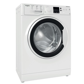 Whirlpool Maşină de spălat rufe Independent WRBSS 6249 W EU Alb Încărcare frontală C Perspective