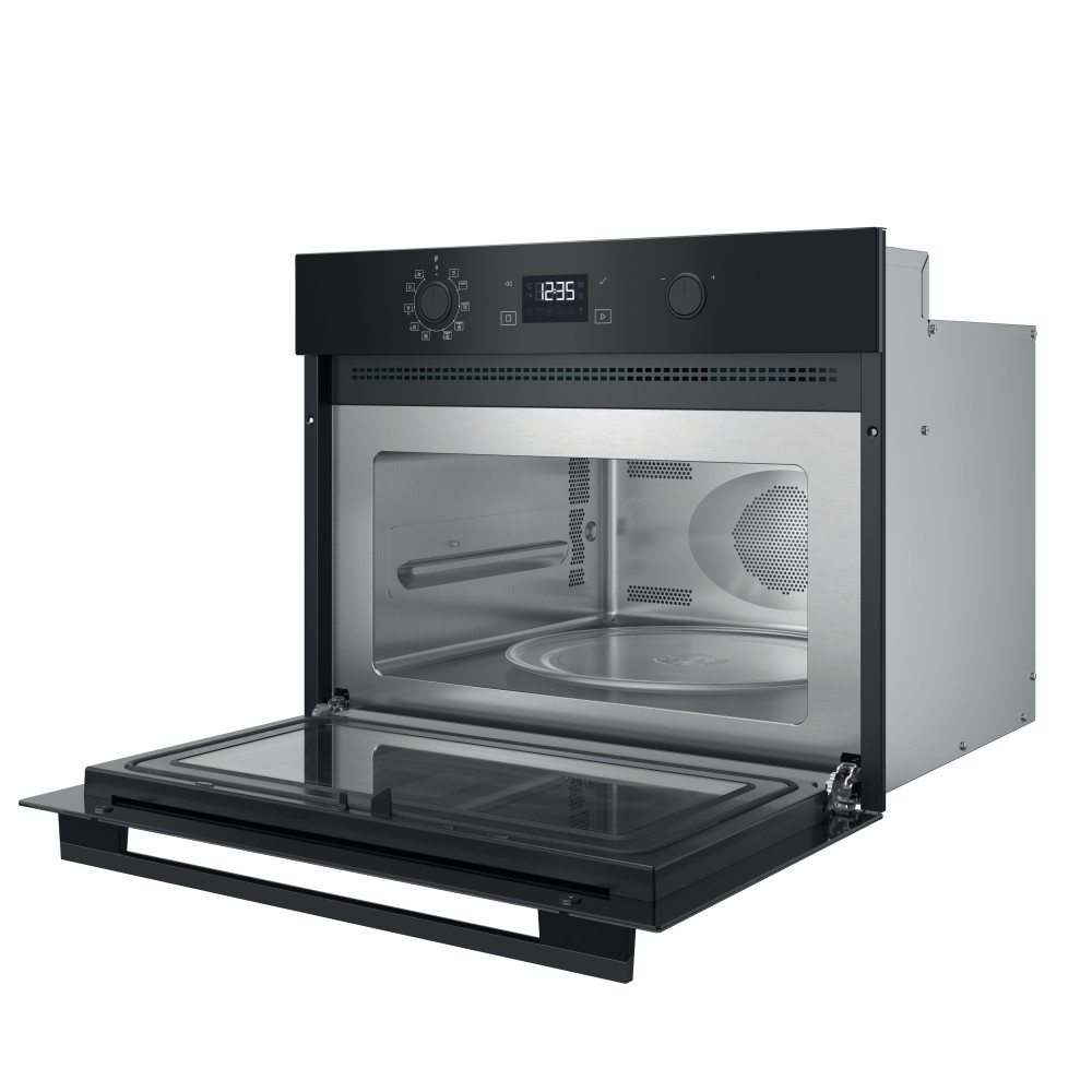 Whirlpool Microgolfoven Inbouw MBP A540 B Zwart Elektronisch 40 Combimicrogolfoven 900 Perspective open