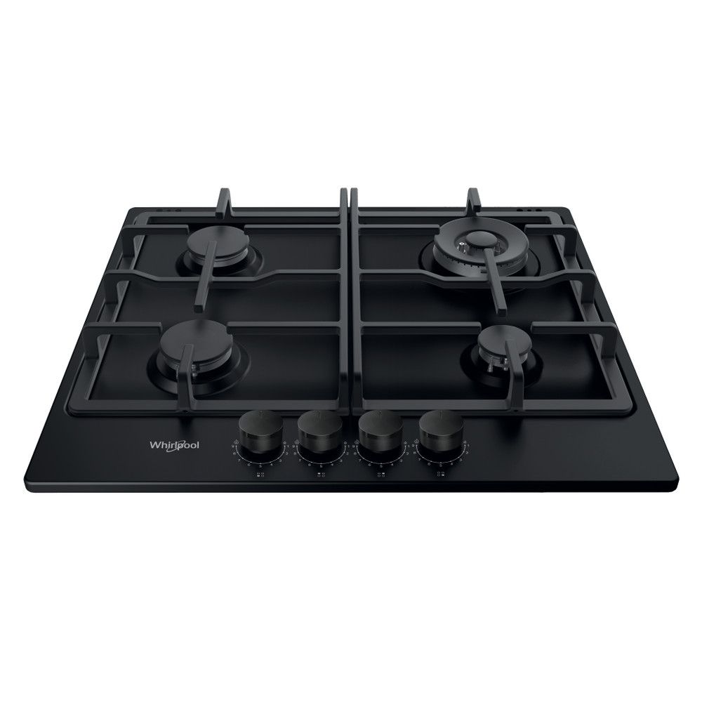 Whirlpool Варильна поверхня TGML 661 NB Антрацит Газова Frontal top down