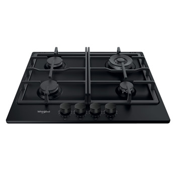 Whirlpool Варильна поверхня TGML 661 NB Антрацит Газова Frontal top down