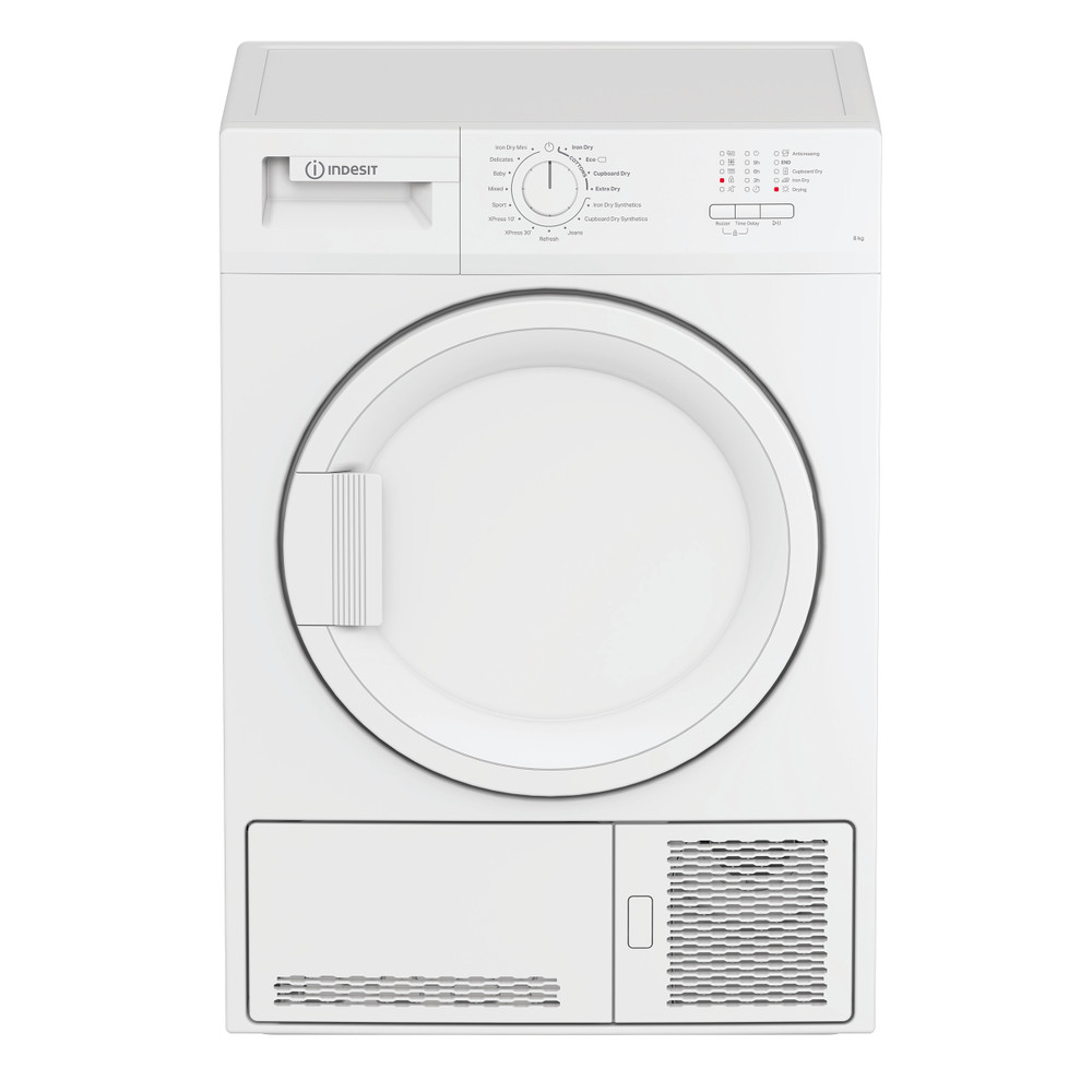 Indesit Dryer C YD C82 WWGL UK White Lifestyle perspective