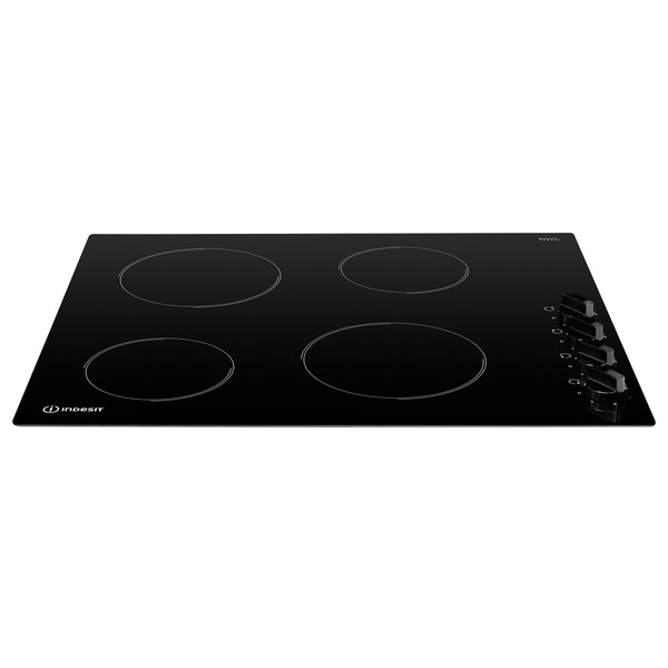 Indesit HOB RI 860 C Black Radiant vitroceramic Frontal top down