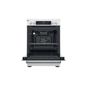 Whirlpool Плита WS68G8CHW/E/1 Білий Газова Frontal open