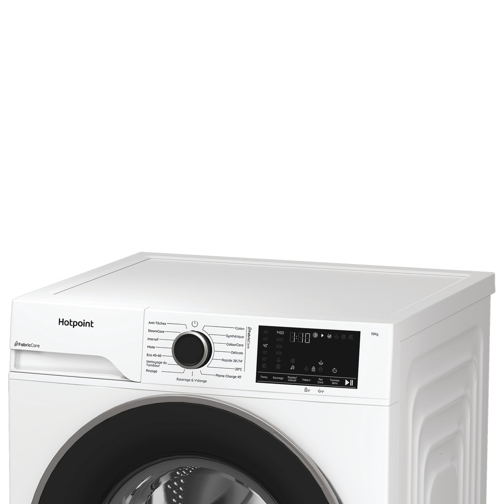 Hotpoint Lave-linge Pose-libre HB 103 CARE FR Blanc Lave-linge frontal A Lifestyle control panel