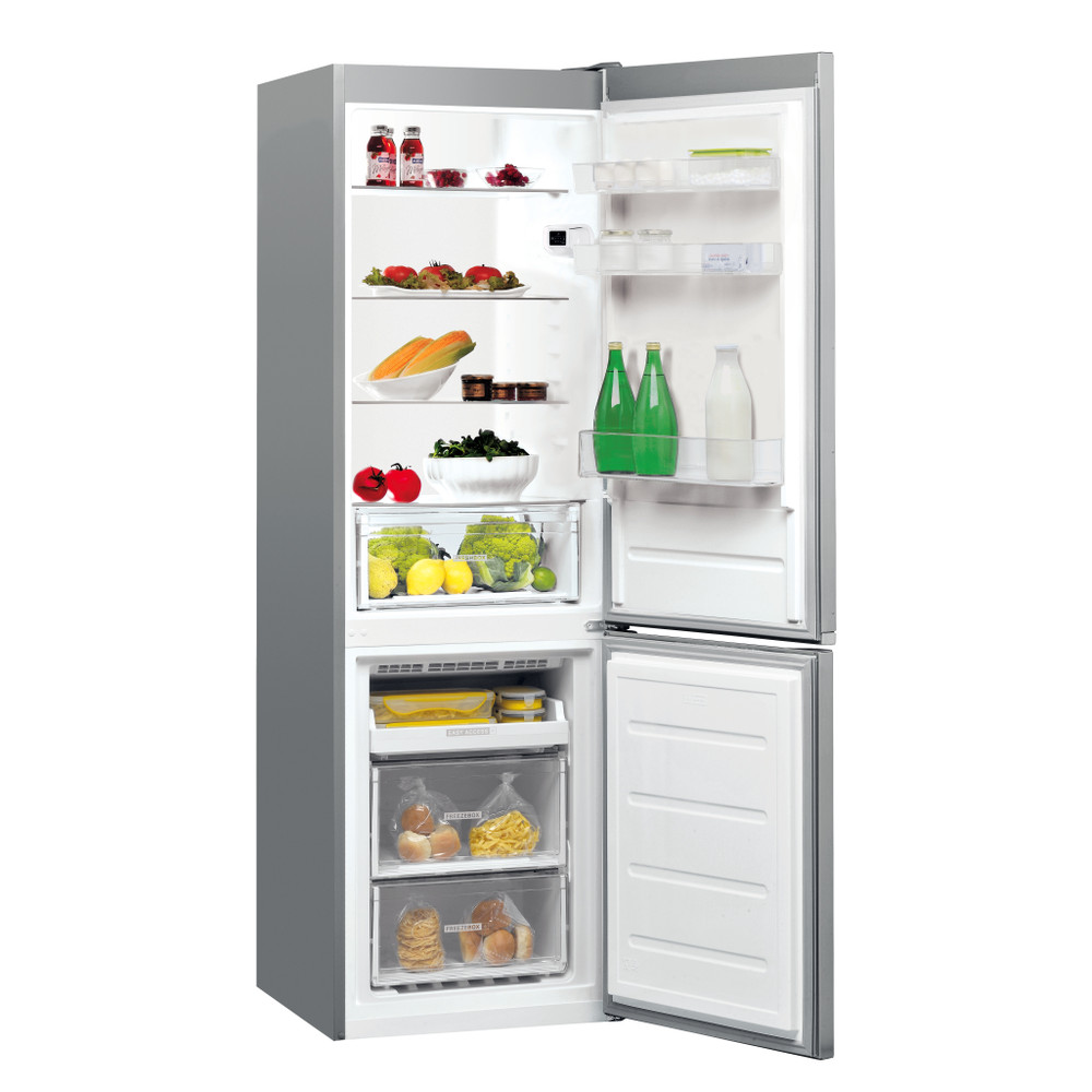 Whirlpool Kombinirani hladnjak Samostojeći WNF 821 E X Inox 2 doors Perspective open